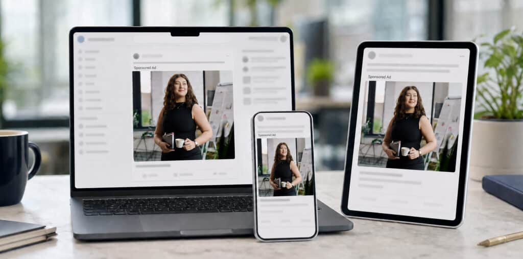 Paid media advertising reaching a wide audience