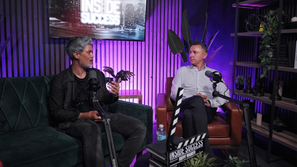 Business owner during a media interview